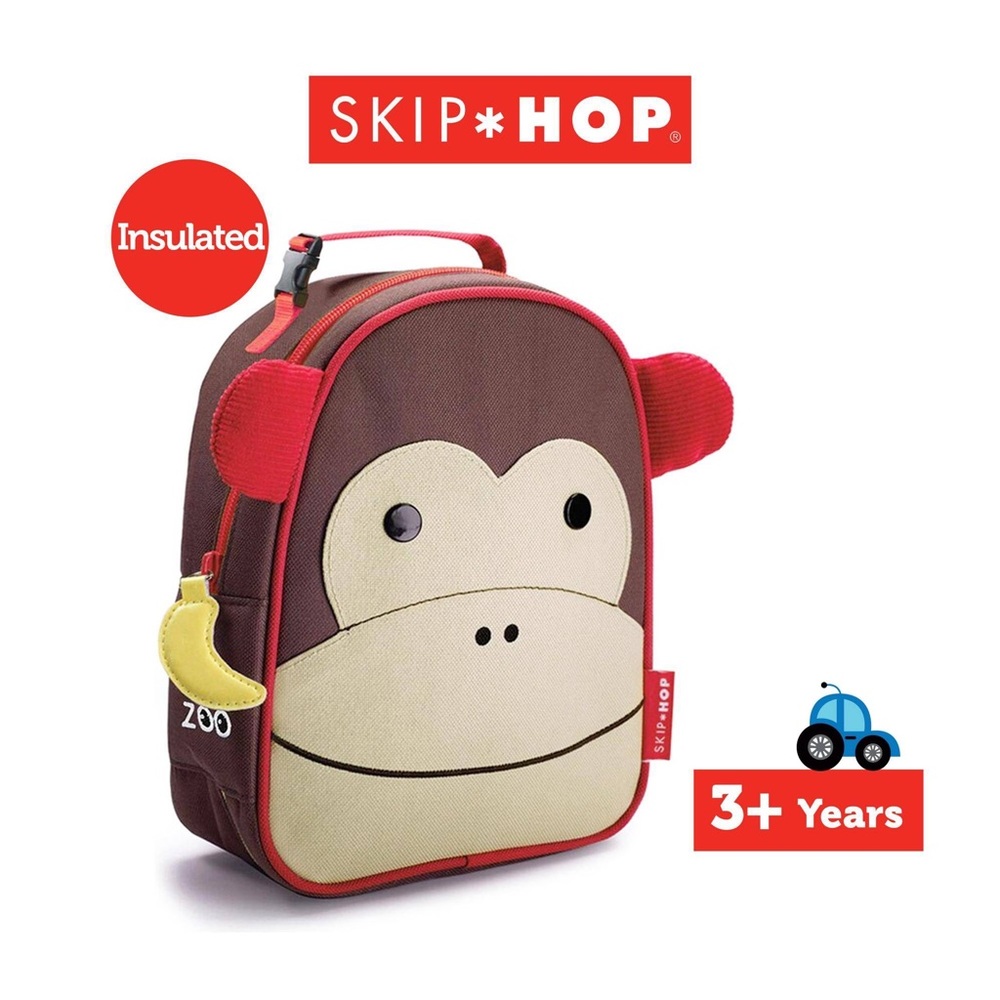 Skip Hop (Monkey) Lunchie Insulated Lunch Bag